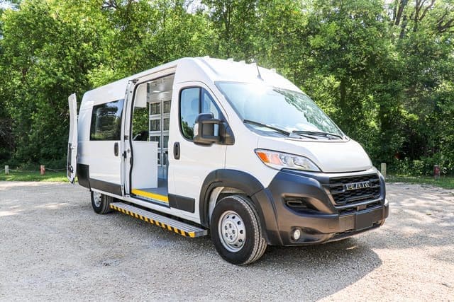 View of a mobile medical vehicle