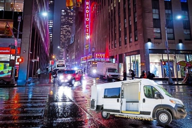 Mobile medical van in NYC