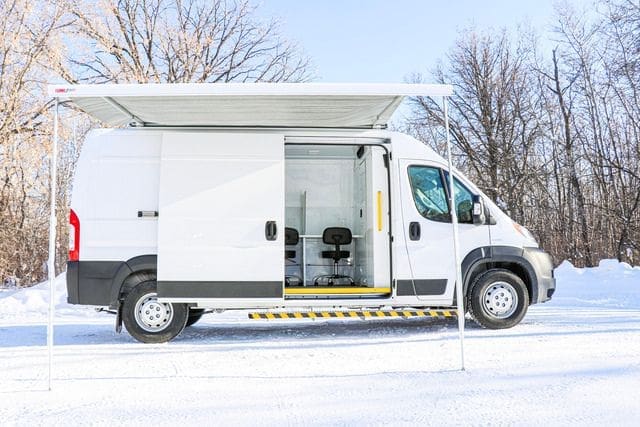 Mobile Mitigation Van Awning