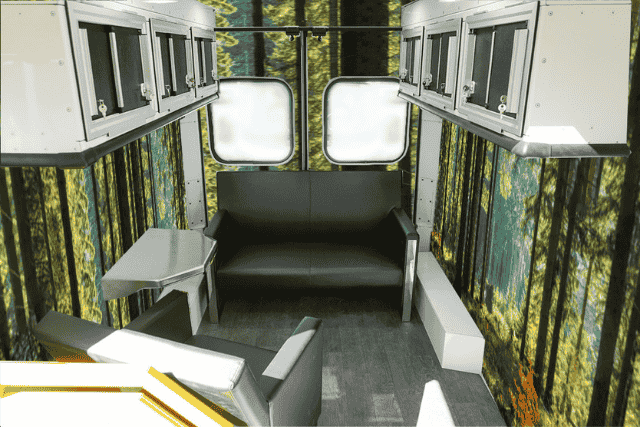 Interior of a Mobile Counseling Van