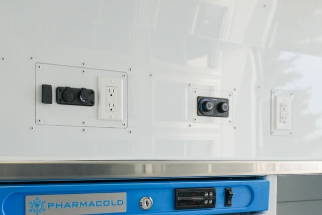 Power and HVAC in AVAN Mobile Clinic Unit
