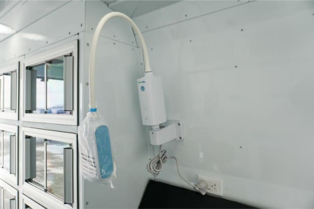 Extra equipment adds to the cost of a mobile clinic in Illinois