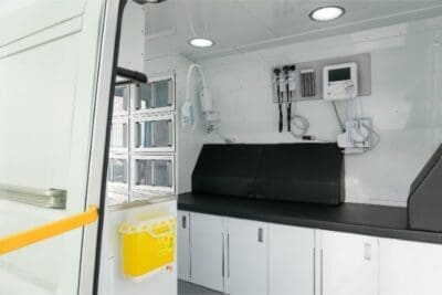 Mobile clinic interior