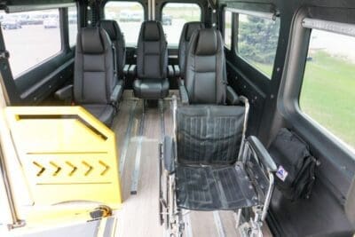Interior of a Dialysis Transport Van