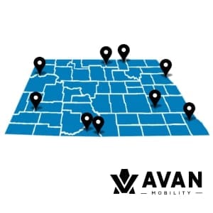 North Dakota Mobile Clinics Zone Map