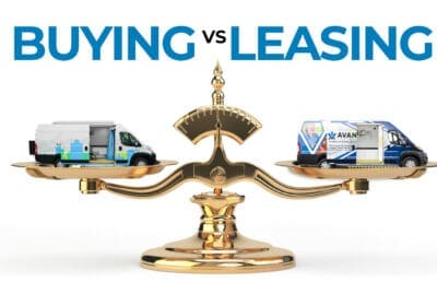 Is it better to buy or to lease a mobile clinic?